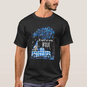 In april dragen we blauw autisme bewustzijn vracht t-shirt