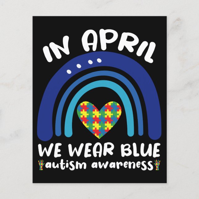 In april dragen we blauw: de maand van autisme bew (Voorkant)