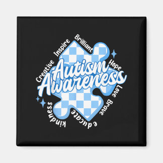 in april dragen we blauw voor de maand van de auti magneet
