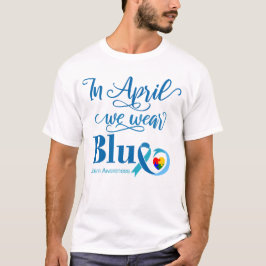 In April dragen we blauw, Wereld Autisme Dag T-shirt