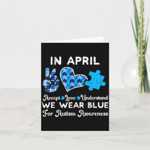 in april dragen we blauwe autisme bewustzijn ASD m Kaart