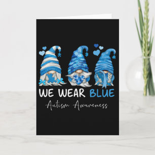 In April dragen we Blauwe Autisme Bewustzijn Gnome Kaart