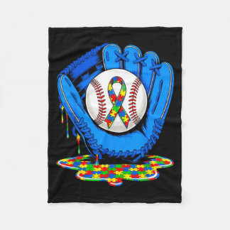 in april dragen we blauwe autisme honkbal drip man fleece deken