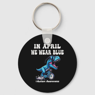 In april dragen we blauwe autisme sleutelhanger