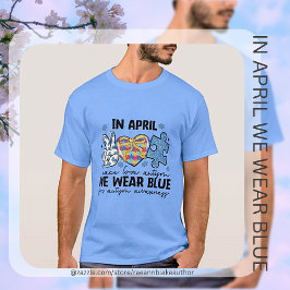 In april dragen we een blauwe T-shirt voor Autisme