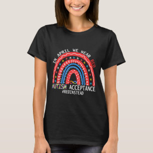 In April dragen we Rode Autisme Acceptatie T-shirt