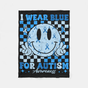 In april heb ik Blue Draag voor Autism Awareness M Fleece Deken
