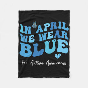 In april hebben we de Blue Ribbon Autism Awareness Fleece Deken