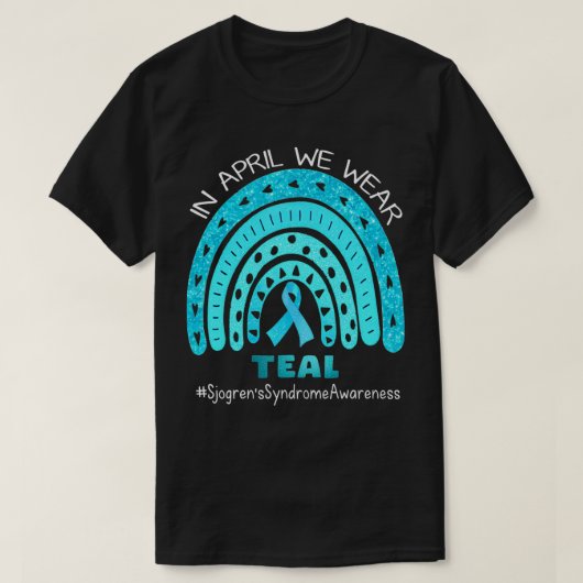 In april is Sjogren bekend met zijn syndroom T-shirt (Design voorkant)