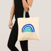 In April We Wear Blue Child Abuse Prevention Aware Tote Bag (Voorkant (product))