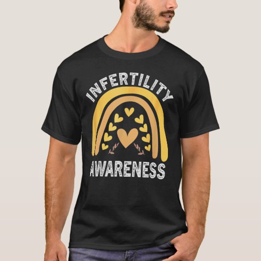 In April We Wear Orange Infertility Awareness T-shirt (Voorkant)