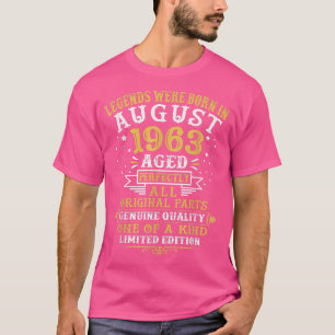 In augustus 1963 werden 59 jaar oud en 59 jaar oud t-shirt
