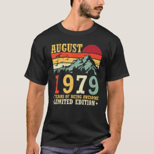 in augustus 1979 43 jaar Geweldige zijn L T-shirt