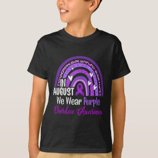 In augustus Draag we de maand van Paarse overdoser T-shirt