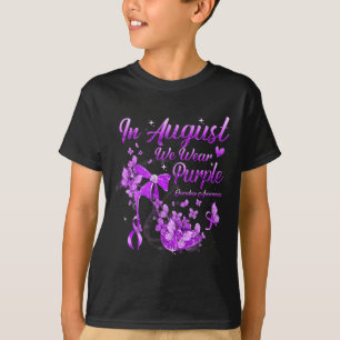In augustus Draag we Paarse Butterfly overdosis Aw T-shirt