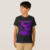 In augustus Draag we Paarse overdosering T-shirt (Voorkant volledig)