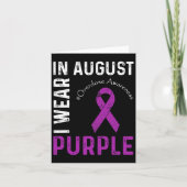 In augustus Draag we Paarse overdosis bewustwordin Kaart (Voorkant)