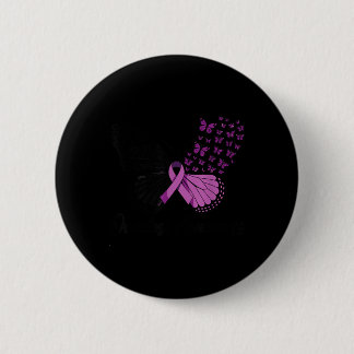 In Augustus dragen we paars Overdosis bewustzijn P Ronde Button 5,7 Cm