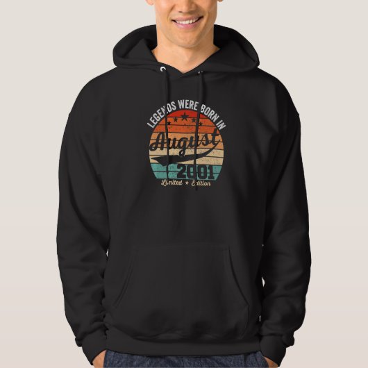 In augustus werden 21e geboorte-legers geboren hoodie (Voorkant)
