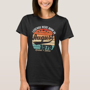 In augustus werden  43e geboorte-legers geboren t-shirt