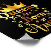 In augustus worden koninginnen geboren poster (Hoek)