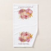 in Autumn Pink: Whimsy & Spice Bad Handdoek (Handdoek)