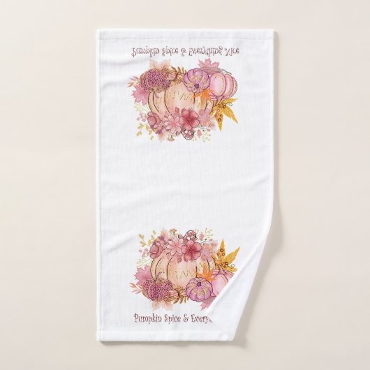  in Autumn Pink: Whimsy & Spice Bad Handdoek (Handdoek)