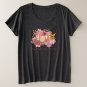  in Autumn Pink: Whimsy & Spice Grote Maat T-shirt (Design voorkant)