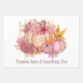 in Autumn Pink: Whimsy & Spice Inpakpapier Vel (Voorkant)