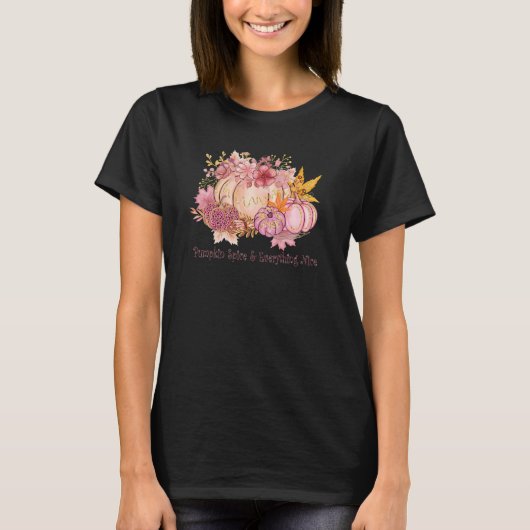  in Autumn Pink: Whimsy & Spice T-shirt (Voorkant)