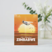 In avontuur! Reisposter Zimbabwe Briefkaart (Staand voorkant)
