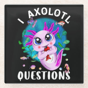 In Axolotl Vragen, Kawaii Roze Amfibie Glazen Onderzetter