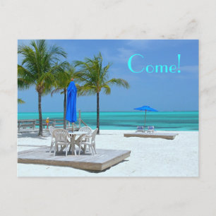 IN BAHAMA BEAUTY: "KOM!" BRIEFKAART