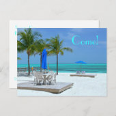 IN BAHAMA BEAUTY: "KOM!" BRIEFKAART (Voorkant / Achterkant)