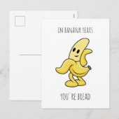 In Banana Jaren Grappig Verjaardagscadeau Feestdagenkaart (Voorkant / Achterkant)