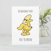 In Banana Jaren Grappig Verjaardagscadeau Kaart (Staand voorkant)