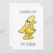 In Banana Jaren Grappig Verjaardagscadeau Kaart (Voorkant / Achterkant)