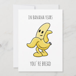 In Banana Jaren Grappig Verjaardagscadeau Kaart