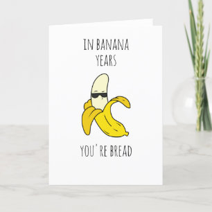 In Banana Years Funny Birthday Feestdagen Kaart