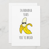 In Banana Years Funny Birthday Feestdagenkaart (Voorkant / Achterkant)