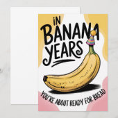 In bananenjaren ben je broodgrap oude verjaardag (Voorkant / Achterkant)