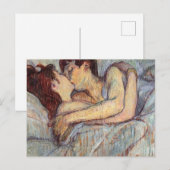 In Bed - de kus van Henri de Toulouse Briefkaart (Voorkant / Achterkant)