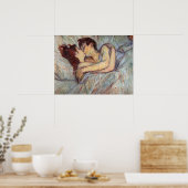 In Bed - de kus van Henri de Toulouse Poster (Keuken)
