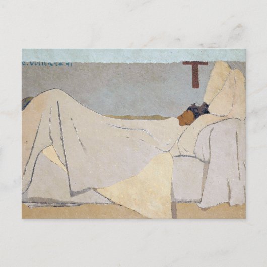 In Bed | Edouard Vuillard | Briefkaart (Voorkant)
