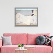 In Bed, Edouard Vuillard Canvas Afdruk (Insitu (Woonkamer))