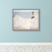 In Bed, Edouard Vuillard Canvas Afdruk (Insitu (Houten vloer))