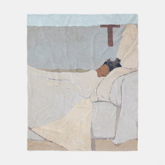 In Bed, Edouard Vuillard Fleece Deken (Voorkant)