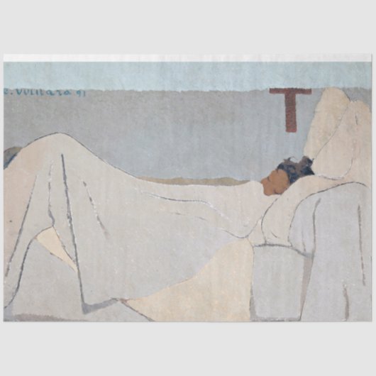 In Bed, Edouard Vuillard Tissuepapier (Voorkant)