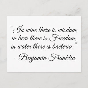 In Beer is er vrijheid! Briefkaart