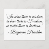 In Beer is er vrijheid! Briefkaart (Voorkant)